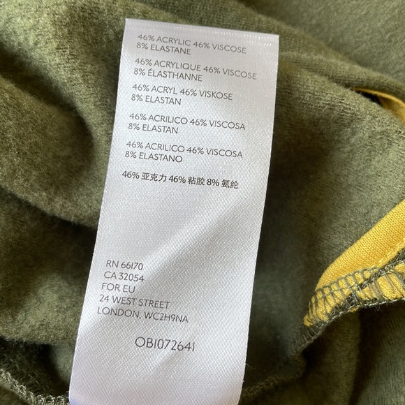 Anthropologie Thalia dolman sleeve green fleece midi dress - Picture 8 of 12